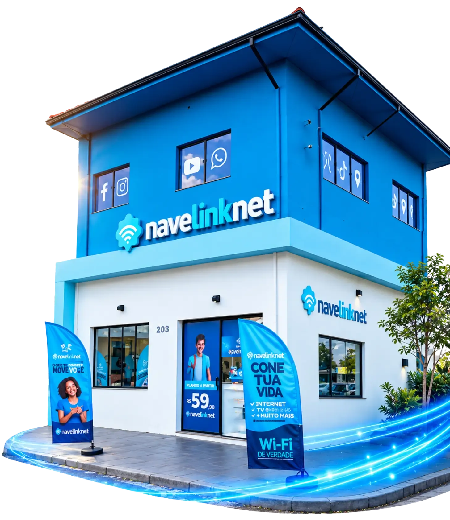 Fachada da NaveLinkNet